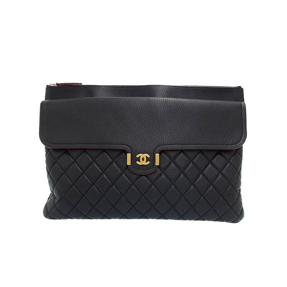 CHANEL Matelasse Pouch Clutch Bag